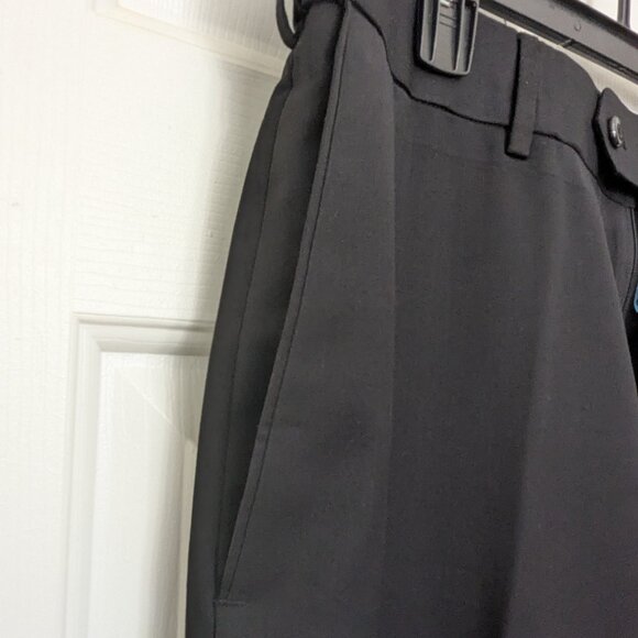 Stafford Black Dress Pants Men's  Size 36/30 Flat Front - Picture 5 of 8